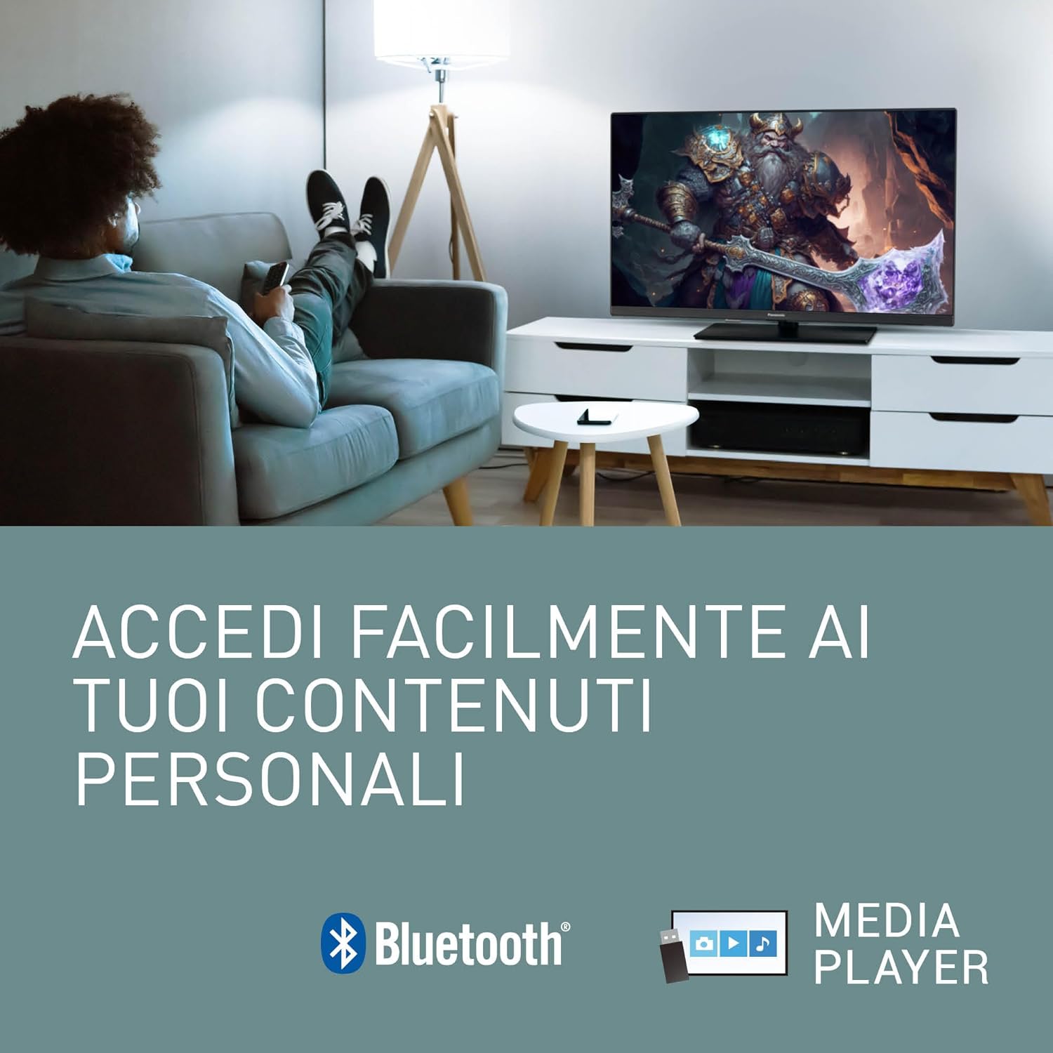 Panasonic TV-32S55AEZ, Series S55 32 Inch Smart TV LED Full HD, 2024, Fire TV, HD Colour Engine, HDR, Alexa Voice Control, Game Mode, Media Player, for un'Esperienza Viewing Ottimale