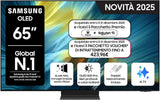 OLED 4K Vision AI Smart TV 65'' QE65S95FAEXZT, NQ4 AI Gen4 Processor, 4K AI Upscaling, Glare Free, Dolby Atmos & OTS+, Infinity One Design, PACCHETTO INTRATTENIMENTO, 2025