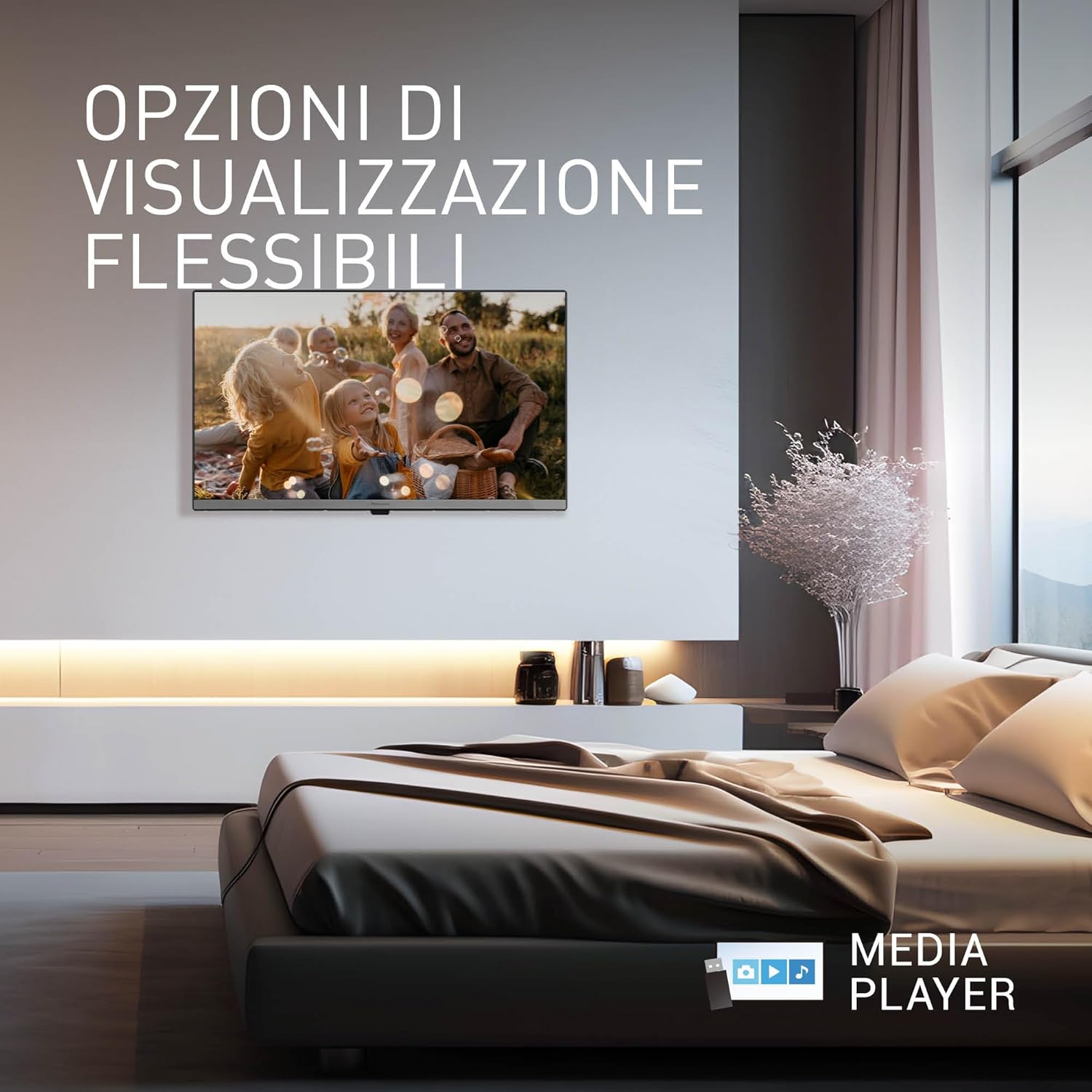 Panasonic TB-32S40AEZ, Series S40 32 Inch Smart TV LED HD, 2024, TiVo, Google and Alexa Voice Control, Game Mode, Media Player, HDR, HDMI, WLAN, for un'Esperienza Viewing Ottimale