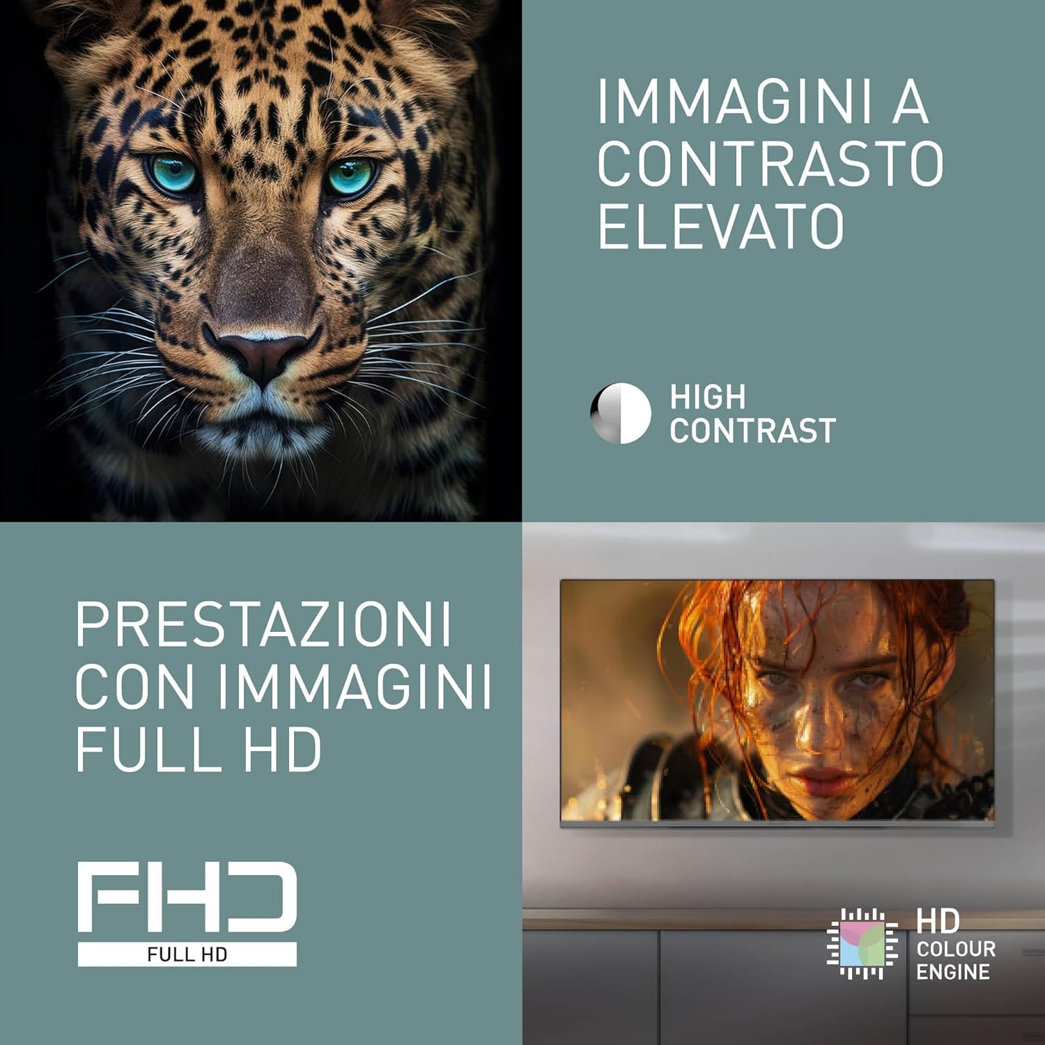 Panasonic TB-40S45AEZ, Series S45 40 Inch Smart TV LED Full HD, 2024, TiVo, Google and Alexa Voice Control, Game Mode, Media Player, HDR, HDMI, WLAN, for un'Esperienza Viewing Ottimale