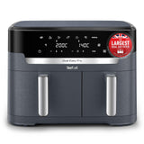 Dual Air Fryer 11L 8 In 1 2700W Touchscreen Java-Grey