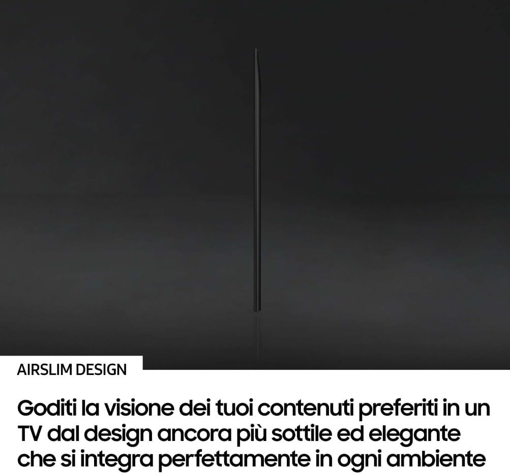 QLED 4K Vision AI Smart TV 43'' QE43Q8FAAUXZT, Q8F, Q4 AI Processor, 4K Upscaling, OTS Lite, Air Slim Design, 100% of Volume Colore with Quantum Dot, PACCHETTO INTRATTENIMENTO, 2025