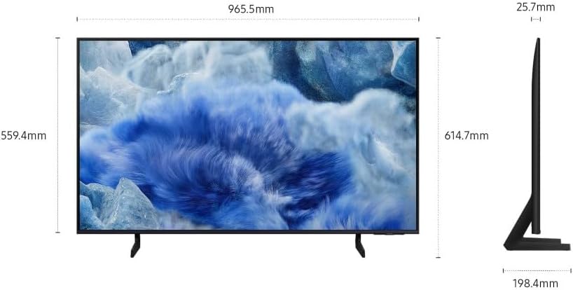 QLED 4K Vision AI Smart TV 43'' QE43Q8FAAUXZT, Q8F, Q4 AI Processor, 4K Upscaling, OTS Lite, Air Slim Design, 100% of Volume Colore with Quantum Dot, PACCHETTO INTRATTENIMENTO, 2025