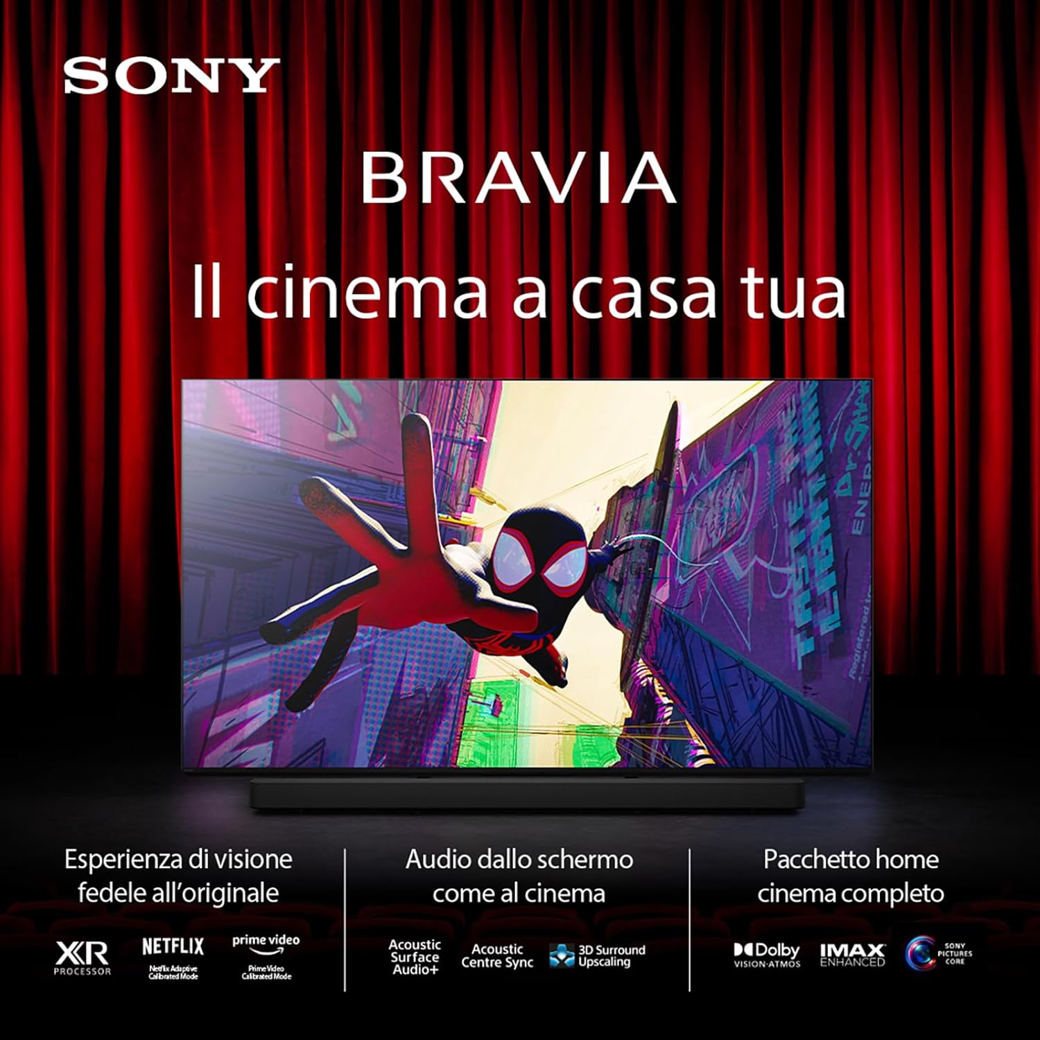 BRAVIA 8 OLED 55 Inch 4K HDR Google Smart TV - Gaming Menu for, IMAX Enhanced, Dolby Vision Atmos, Chromecast, AirPlay, 120Hz 55XR80
