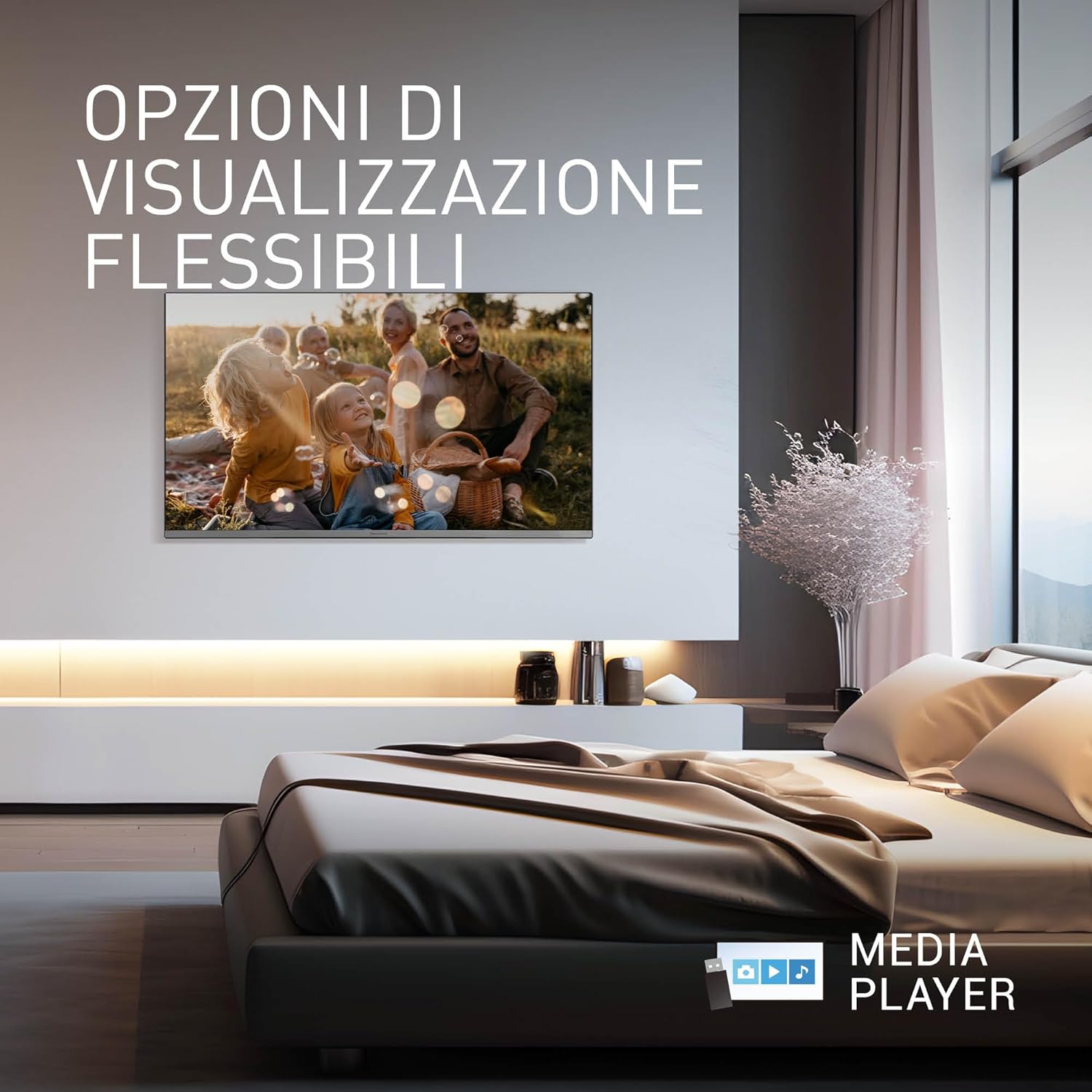 Panasonic TB-40S45AEZ, Series S45 40 Inch Smart TV LED Full HD, 2024, TiVo, Google and Alexa Voice Control, Game Mode, Media Player, HDR, HDMI, WLAN, for un'Esperienza Viewing Ottimale
