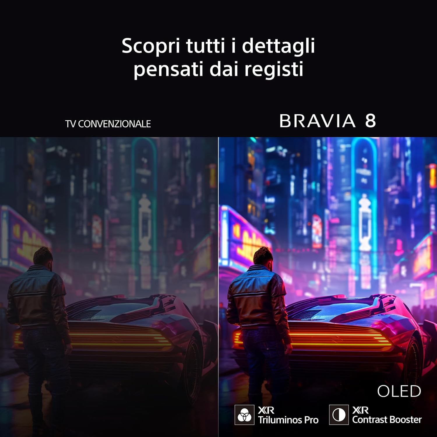 BRAVIA 8 OLED 55 Inch 4K HDR Google Smart TV - Gaming Menu for, IMAX Enhanced, Dolby Vision Atmos, Chromecast, AirPlay, 120Hz 55XR80