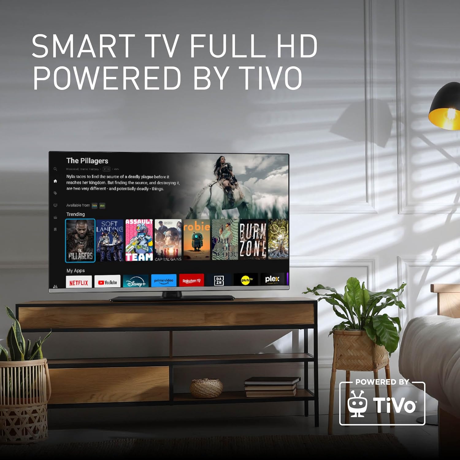 Panasonic TB-40S45AEZ, Series S45 40 Inch Smart TV LED Full HD, 2024, TiVo, Google and Alexa Voice Control, Game Mode, Media Player, HDR, HDMI, WLAN, for un'Esperienza Viewing Ottimale