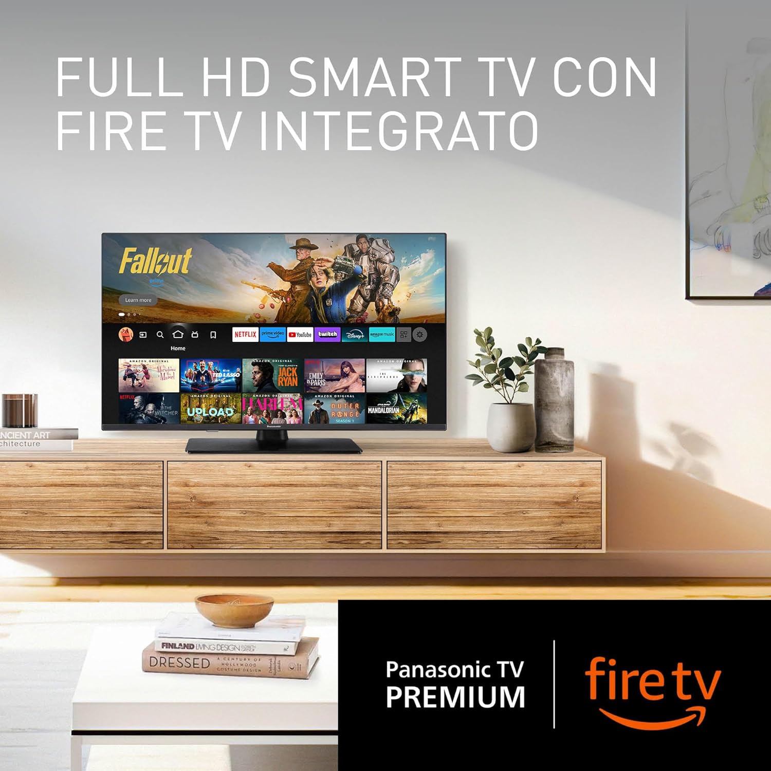 Panasonic TV-32S55AEZ, Series S55 32 Inch Smart TV LED Full HD, 2024, Fire TV, HD Colour Engine, HDR, Alexa Voice Control, Game Mode, Media Player, for un'Esperienza Viewing Ottimale